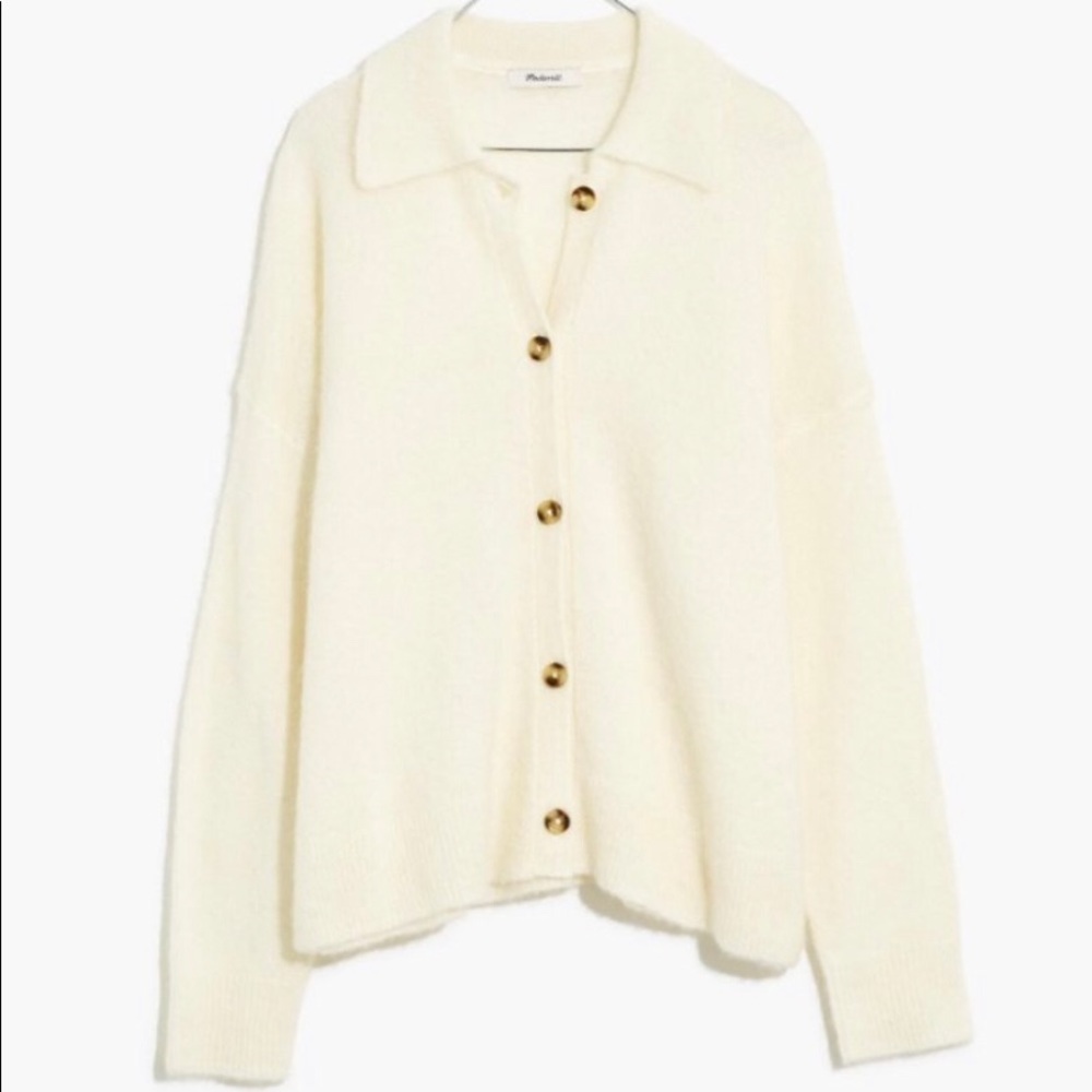 Madewell Carrabelle polo cardigan sweater